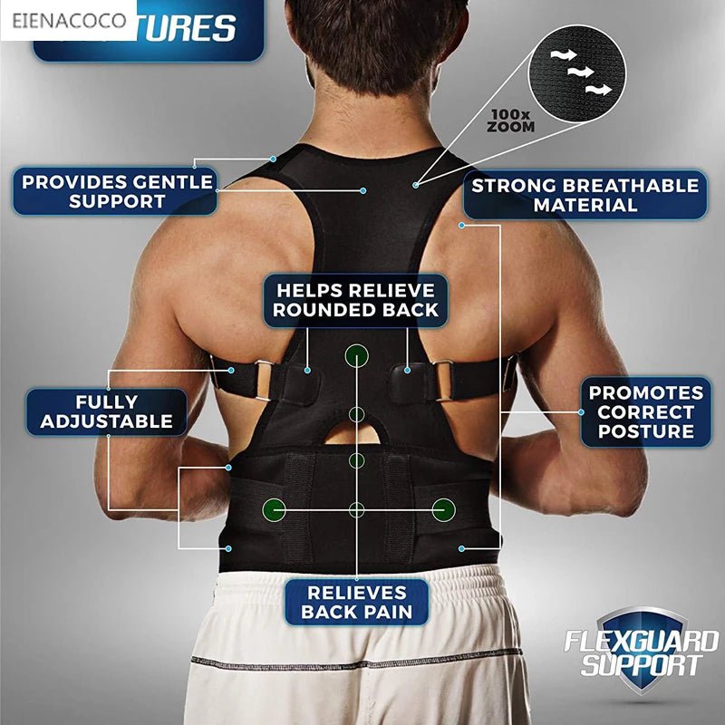 Adjustable Back Waist Posture Support and Corrector - Tru Tulip