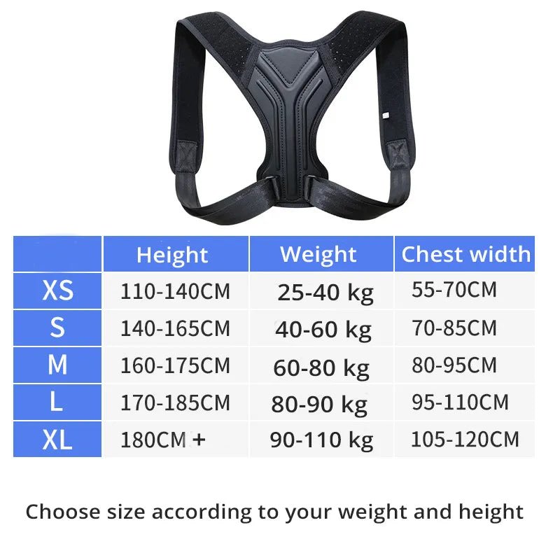 Adjustable Clavicle Corset Spine Back Posture Corrector - It Support and Soothe Body Ache and Spine Posture. - Tru Tulip