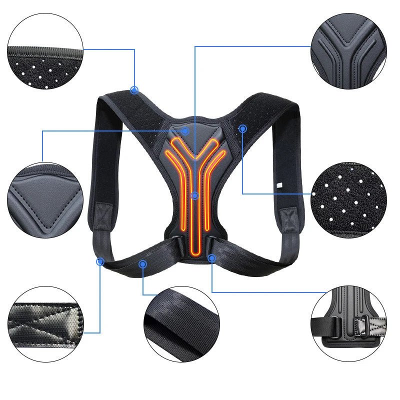 Adjustable Clavicle Corset Spine Back Posture Corrector - It Support and Soothe Body Ache and Spine Posture. - Tru Tulip