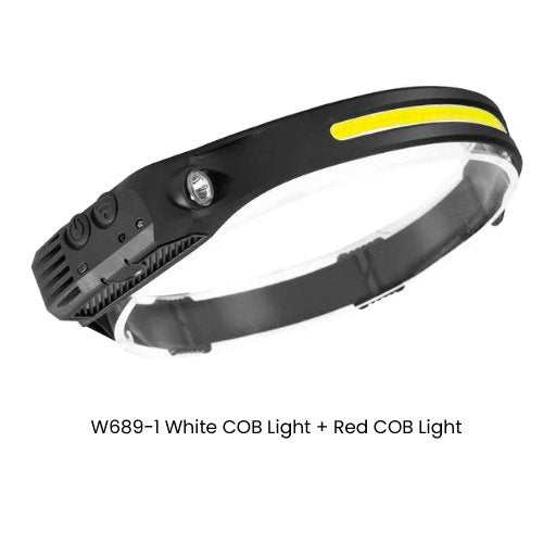 Bright 230° Wide Beam Lightweight Motion Sensor LED Rechargeable Headlamp - Tru Tulip