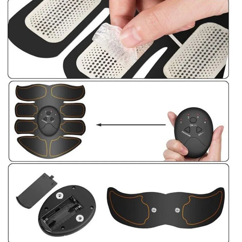 Electric Muscle Stimulator (EMS) for Buttocks, Hip, Abdominal ABS Trainer. - Tru Tulip