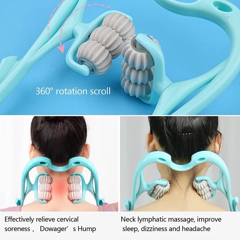 Handheld Neck and Shoulder Deep Muscle Relaxation Massager to Soothe The Neck. - Tru Tulip