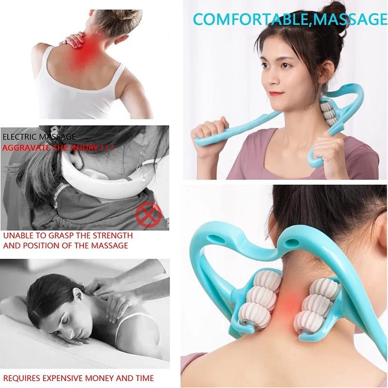 Handheld Neck and Shoulder Deep Muscle Relaxation Massager to Soothe The Neck. - Tru Tulip