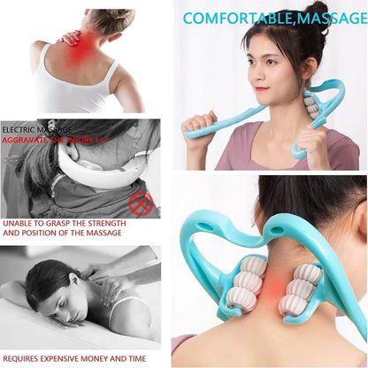 Handheld Neck and Shoulder Deep Muscle Relaxation Massager to Soothe The Neck. - Tru Tulip