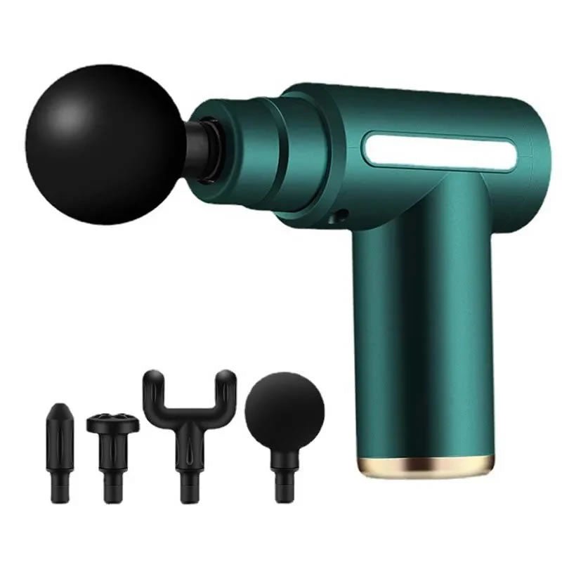 Massage Gun for Deep - Tissue Soothe - Sharper Image Percussion Muscle Massager for Athletes - 4 Massage Heads Super Quiet Portable Electric Care Gun. - Tru Tulip