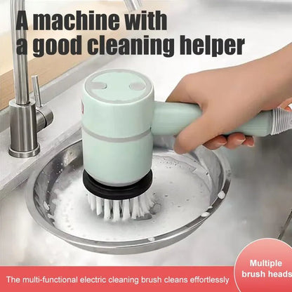 Multi - functional Electric Dishwashing Scrubbing Cleaning Brush for Home Use. - Tru Tulip