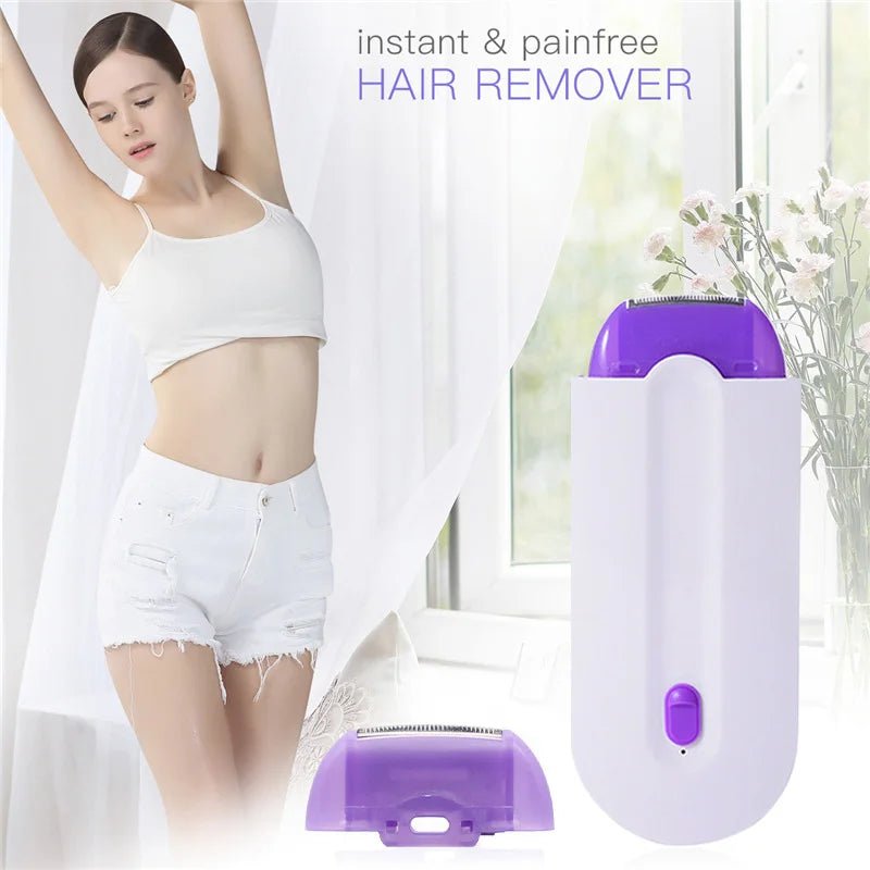 Painless Electric Epilator for Women That Removes Hair From Face Leg Pubic Part. - Tru Tulip