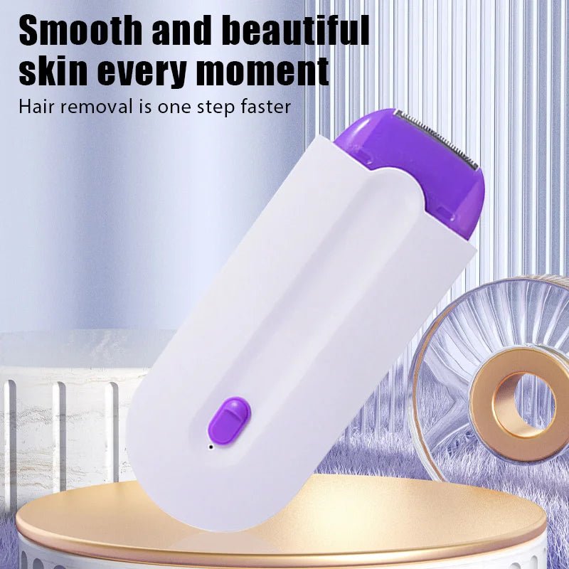 Painless Electric Epilator for Women That Removes Hair From Face Leg Pubic Part. - Tru Tulip