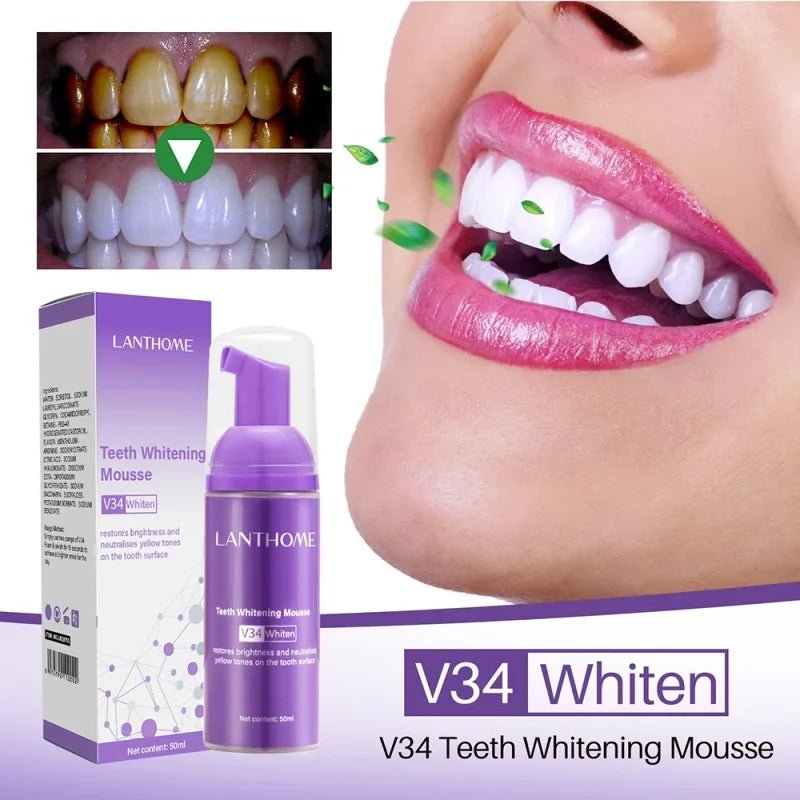 Yellow and All Stain Cleaning Toothpaste with Teeth Whitening and Oral Fresh Tooth Care. - Tru Tulip